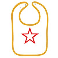 Infant Contrast Trim Terry Bib Thumbnail