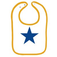 Infant Contrast Trim Terry Bib Thumbnail