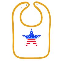 Infant Contrast Trim Terry Bib Thumbnail