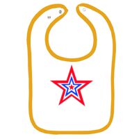 Infant Contrast Trim Terry Bib Thumbnail