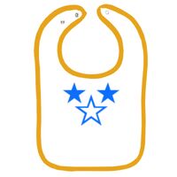 Infant Contrast Trim Terry Bib Thumbnail
