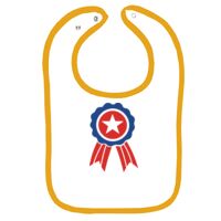 Infant Contrast Trim Terry Bib Thumbnail