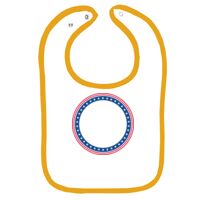 Infant Contrast Trim Terry Bib Thumbnail