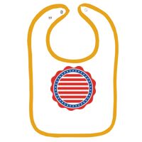 Infant Contrast Trim Terry Bib Thumbnail