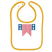 Infant Contrast Trim Terry Bib Thumbnail