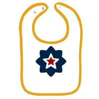Infant Contrast Trim Terry Bib Thumbnail
