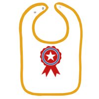 Infant Contrast Trim Terry Bib Thumbnail