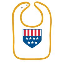 Infant Contrast Trim Terry Bib Thumbnail