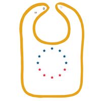 Infant Contrast Trim Terry Bib Thumbnail