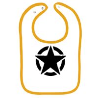 Infant Contrast Trim Terry Bib Thumbnail