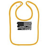 Infant Contrast Trim Terry Bib Thumbnail