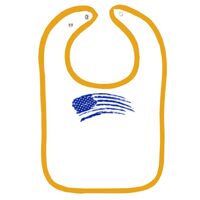 Infant Contrast Trim Terry Bib Thumbnail