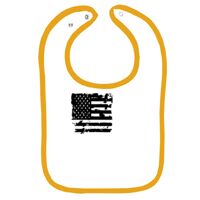 Infant Contrast Trim Terry Bib Thumbnail