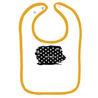 Infant Contrast Trim Terry Bib Thumbnail
