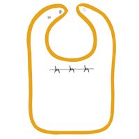 Infant Contrast Trim Terry Bib Thumbnail