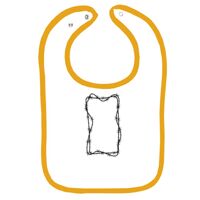 Infant Contrast Trim Terry Bib Thumbnail