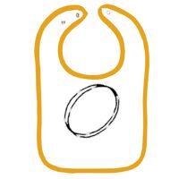 Infant Contrast Trim Terry Bib Thumbnail