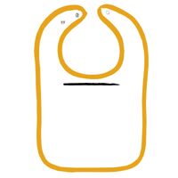 Infant Contrast Trim Terry Bib Thumbnail