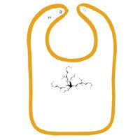 Infant Contrast Trim Terry Bib Thumbnail