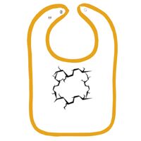 Infant Contrast Trim Terry Bib Thumbnail