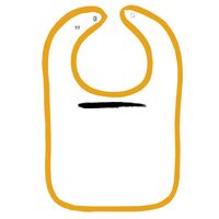 Infant Contrast Trim Terry Bib Thumbnail