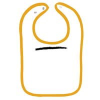 Infant Contrast Trim Terry Bib Thumbnail