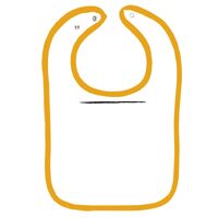 Infant Contrast Trim Terry Bib Thumbnail