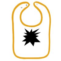 Infant Contrast Trim Terry Bib Thumbnail