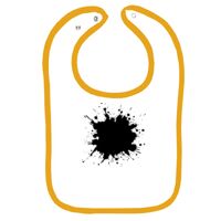 Infant Contrast Trim Terry Bib Thumbnail