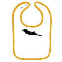 Infant Contrast Trim Terry Bib Thumbnail