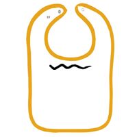 Infant Contrast Trim Terry Bib Thumbnail