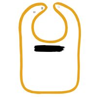Infant Contrast Trim Terry Bib Thumbnail