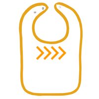 Infant Contrast Trim Terry Bib Thumbnail