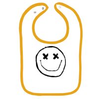 Infant Contrast Trim Terry Bib Thumbnail