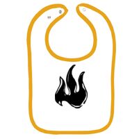 Infant Contrast Trim Terry Bib Thumbnail