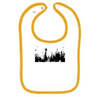 Infant Contrast Trim Terry Bib Thumbnail