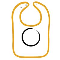 Infant Contrast Trim Terry Bib Thumbnail