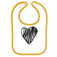 Infant Contrast Trim Terry Bib Thumbnail