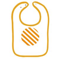 Infant Contrast Trim Terry Bib Thumbnail