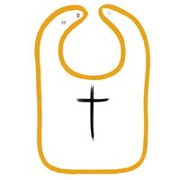 Infant Contrast Trim Terry Bib Thumbnail